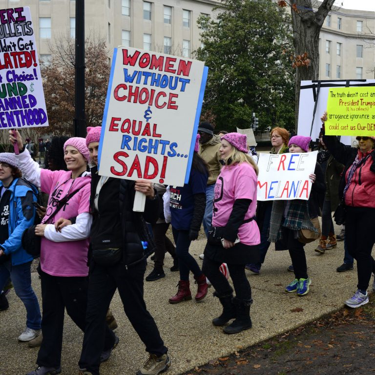 Naisten marssi Washingtonissa.