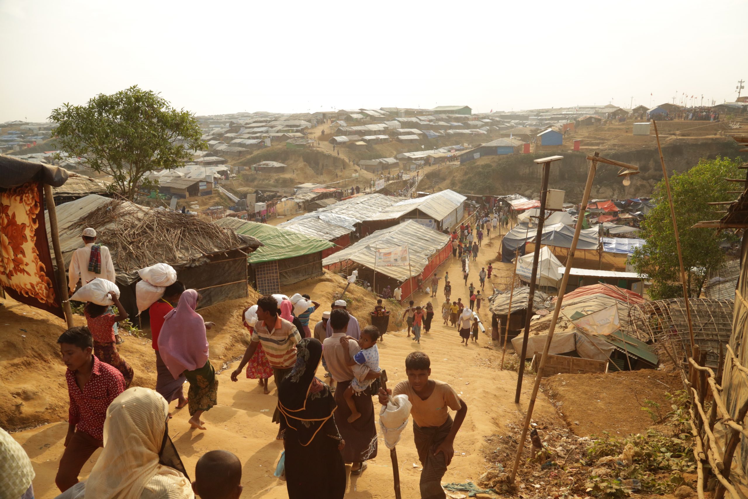 Pakolaisleiri Bangladeshissa.