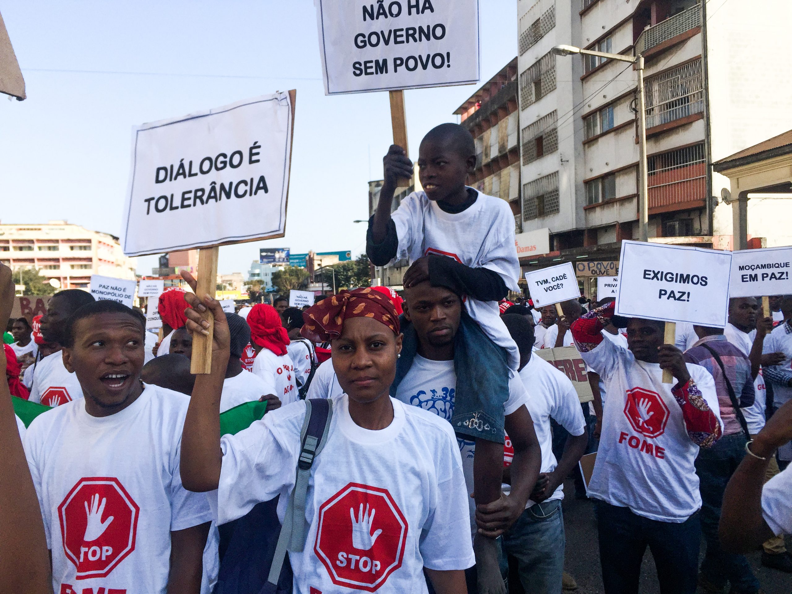 Mielenosoitus Mosambik