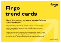 Fingo trend cards' publication's cover.