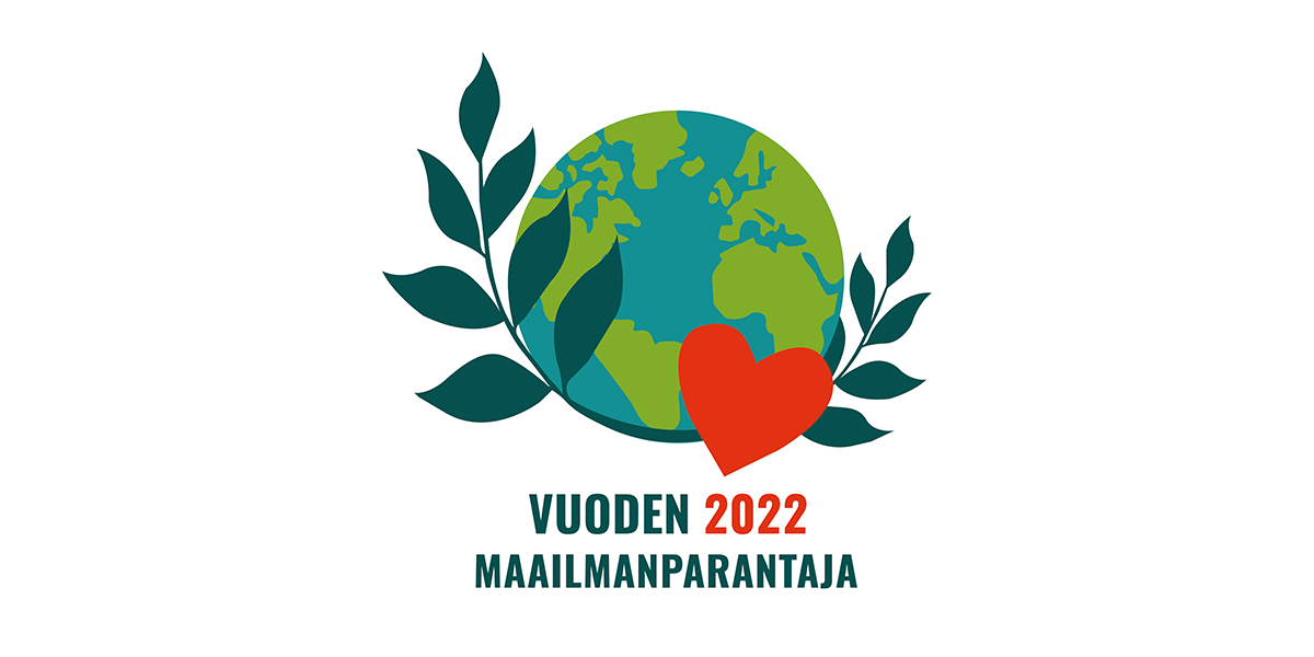 Vuoden maailmanparantaja -palkinnon logo.