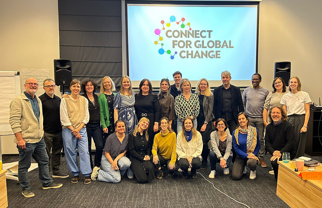 Connect for Global Change kumppanijärjestöjen edustajat ryhmäkuvassa.