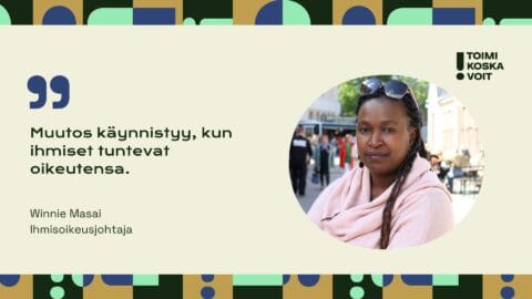 Winnie Masai saa äänettömät yhteisöt vaatimaan oikeuksiaan