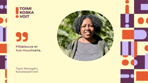 Saavutettavuus ja osallisuus ovat perusoikeuksia, eivät etuoikeuksia, toteaa kuuro kansalaisaktivisti Tigist Alemayehu 