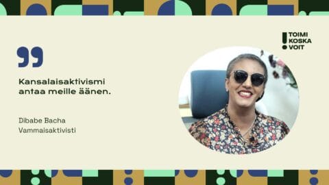 Ihmisoikeuspuolustaja Dibabe Bacha: “Ilman kansalaisaktivismia ei olisi mitään näkemäämme edistystä”