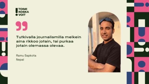 Ramu Sapkota: Journalismi on aktivismia, jolla kerrotan ihmisille tärkeitä asioita
