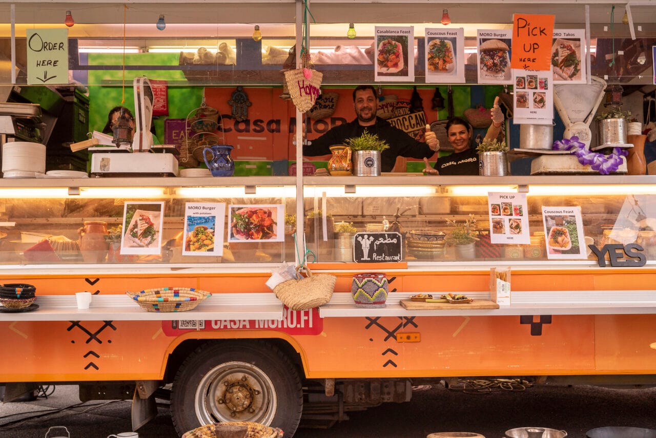 Food vendor truck.