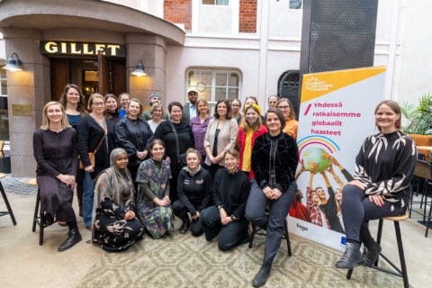 Ryhmäkuva hankkeen osallistujista.