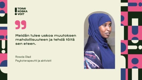<strong>Rowda Olad edistää mielenterveystyötä ja kestävää rauhaa Somaliassa</strong>