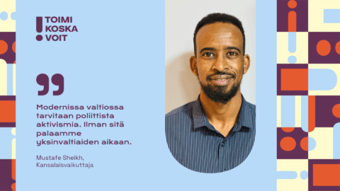 Mustafe Sheikh nostaa esiin yhteiskunnan epäkohtia kirjallisuuden avulla 