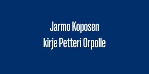 Jarmo Koposen kirje Petteri Orpolle