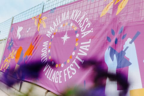 Festival's banderol.