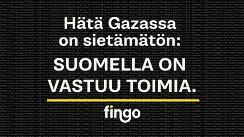 Hätä Gazassa on sietämätöntä ja julmaa: Suomella on vastuu toimia
