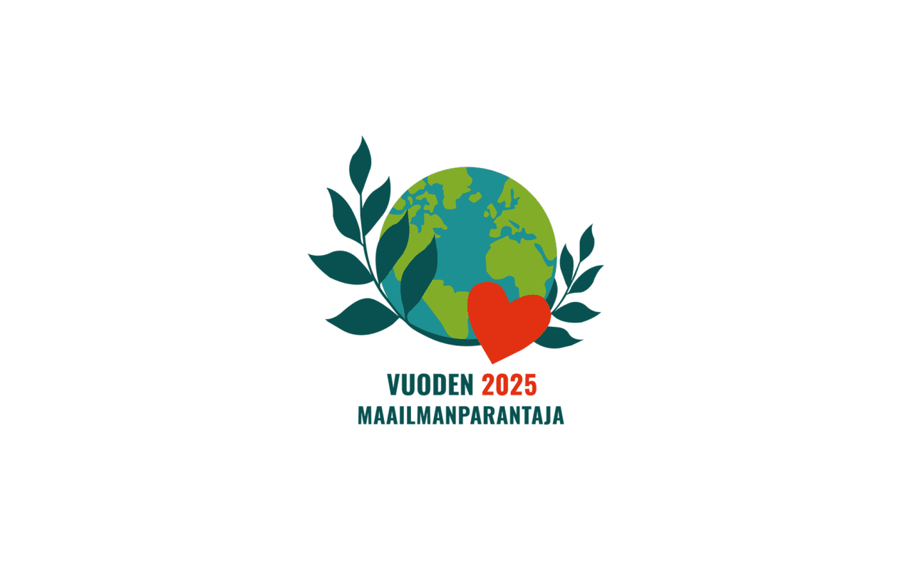 Vuoden maailmanparantaja logo.