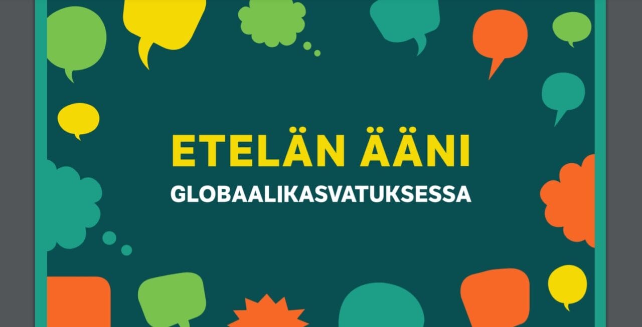 Etelän ääni globaalikasvatuksessa -oppaan kansikuva