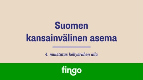 Suomen kansainvälinen asema