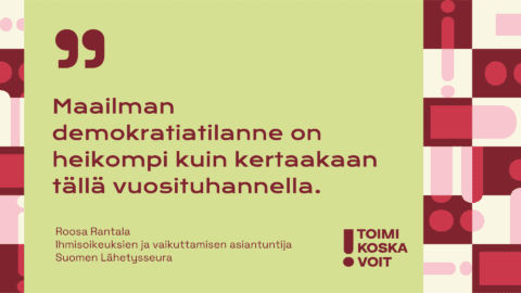 Demokratia on edelleen paras yhteiskuntamuoto – älä osta autoritaarista korviketta  