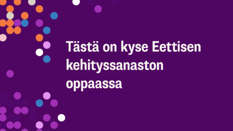Tästä on kyse Eettisen kehityssanaston oppaassa