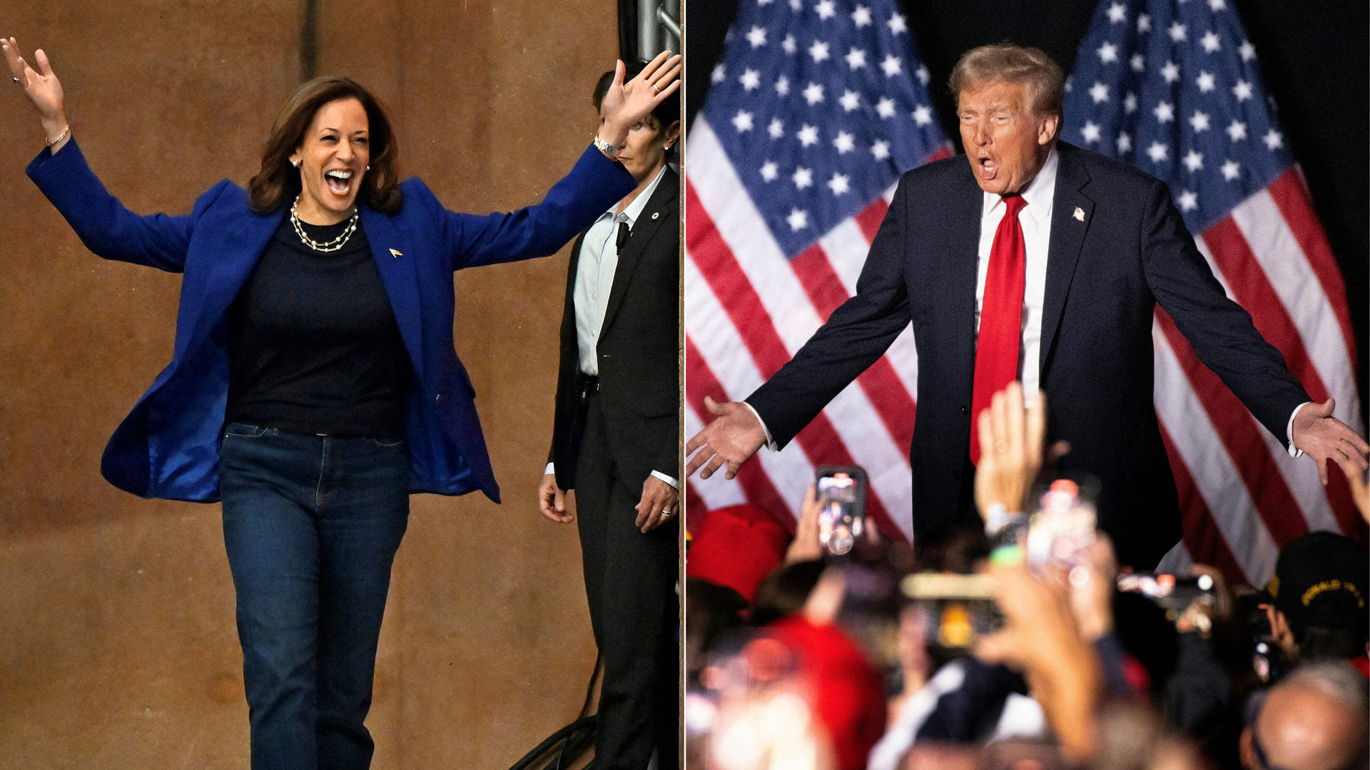 Kamala Harris ja Donald Trump.